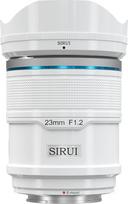 SIRUI Sniper 23 mm automatinio fokusavimo objektyvas, F1.2 plataus kampo APS-C fotoaparato objektyvas, E montavimo objektyvas, skirtas A6400, A6700, ZV-E10, FX3/30 (E montavimas, baltas)