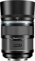 SIRUI Sniper 75 mm F1.2 E-Mount automatinio fokusavimo objektyvas, skirtas Sony, APS-C teleobjektyvams A6400, A6700, ZV-E10, FX3/30 (E-Mount, juodas)