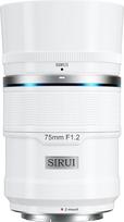 SIRUI Sniper 75mm F1.2 automatinio fokusavimo objektyvas APS-C, teleobjektyvas Nikon Z8, Z9, Z5, Z6, Z7, Zfc (Z-Mount, baltos spalvos)