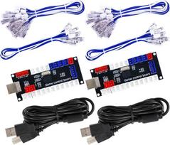 SJ@JX Arcade žaidimų valdiklis USB kodavimo įrenginys Nulinis vėlavimas 2 žaidėjas į Joystick mygtuką PC MAME Raspberry Pi Retro