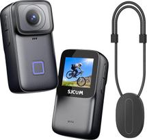 SJCAM C200Pro nykščio veiksmo kamera 4K, mini magnetinė POV kamera, povandeninė kamera su 7 valandų baterija, 6 ašių stabilizavimu, 30 m vandeniui atspariu korpusu slidinėjimui, šalmo kamera, Vlog