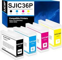 SJIC36P rašalo kasetė "Epson" SJIC36P SJIC36P-K SJIC36P-MK SJIC36P-C SJIC36P-Y suderinama su "Epson ColorWorks C6000 C6500" (juoda, žydra, purpurinė, geltona)