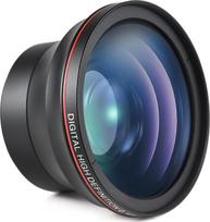 Skaitmeninės vaizdo kameros vaizdo kameros priedėlis, HUIOP 58 mm, kameros priedėlio rinkinys su 0,43-facher vaizdo kameros priedėliu + makro priedėlis, aliuminio apvadas, DSLR kameros priedėlis, priedėlis CAN0N 70D/77D/80D