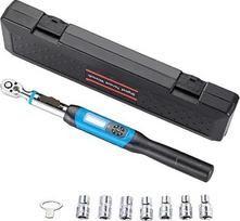 Skaitmeninis dinamometrinis raktas 3/8" Bi-Directional Ratchet Head Profesionalūs reguliuojami dviračių remonto rankiniai įrankiai 1.5-30/4.2-85Nm Universalūs sukimo momento vienetai (Spalva : 1 UK, dydis