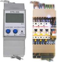 Skaitmeninis elektros energijos skaitiklis 3 fazių energijos skaitiklis DIN bėgelis kW, kWh, Hz, Volt eQ3 RS485 MODBUS Galios srovė Didelė srovė ZZ4