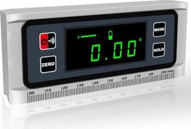 Skaitmeninis LED protektorius Aliuminio inklinometras Kampų ieškiklis su V grioveliu Magnetinis pagrindas, vandeniui atsparus nuožulnusis langelis Spirit Level Automobilinis medžio apdirbimas Statybiniai grąžtai Mūrininkai