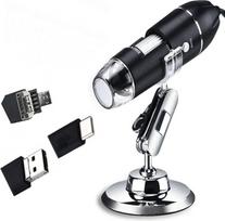 Skaitmeninis mikroskopas, "3-in-1" USB sąsaja, 1600 x fotoaparatas, su lanksčiu stovu, suderinamas su "Android", "Mac", "Windows" sistemomis, NB01D