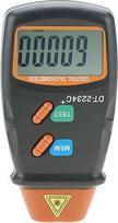Skaitmeninis rankinis greičio matuoklis DT-2234C + bekontaktis skaitmeninis LCD foto greičio matuoklis, mini greičio testeris, greičio testeris nuo 2,5 RPM iki 99999 RPM