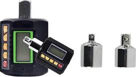 Skaitmeninis slėgio matuoklio adapteris, 3-teiliger digitaler Drehmomentmesser-Anzeigekopf for Fahrrad-Auto-Reparatur, Fahrradschlüssel-Tester mit Adapter 3-200 N.m(ANC-135 su žalia spalva)