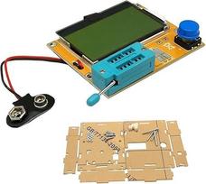 Skaitmeninis tranzistorių testeris LCR-T4 | automatinis NPN PNP MOSFET diodų triodų nustatymas | ESR-Kapazitätswiderstandsmesser mit 128 x 64 LCD-Hintergrundbeleuchtung und Schutzhülle (B)