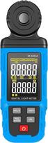 Skaitmeninis UV spektrometras Luxmeter mit 999 Speicher, Messbereich 0,1-300.000 Lx, Farbtemperatur 2500K-15000K, für Bürolampen Pflanzenlicht Labore, Silikonhülle