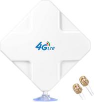 SMA 4G LTE antena, 35 dBi didelio našumo WiFi signalo stiprintuvas, 3G/4G stiprintuvo antena su dvigubu SMA vyriškos lyties elementu, skirta WLAN maršrutizatoriams, mobiliesiems karštiesiems taškams