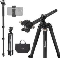 SMALLRIG 73 colių fotoaparato trikojis, 360° kampu besisukanti centrinė kolona, horizontalus trikojis monopodas, su išmaniojo telefono laikikliu, DSLR vaizdo kamerai skirtas krepšys, maksimali apkrova 22 lb 10 kg - 4288