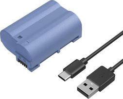 SMALLRIG baterija EN-EL15C 2400mAh fotoaparato baterija Nikon Zf/Z8/Z7/Z6, įkraunama USB-C greito įkrovimo baterija Nikon ZR, Z7 II, Z6 II, Z5, D850, D810, D810A, D780, D750, D610, D500-4332B