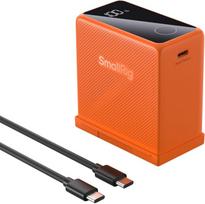 SMALLRIG baterija NP-F970 10500 mAh "Sony NP-F970 F750 F550" atsarginė baterija, PD 36W USB-C 3,5H greitasis įkrovimas, fotoaparato baterija su OLED ekranu, skirta fotoaparatui, vaizdo lempai, vaizdo kamerai, oranžinė - 4576