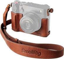 SMALLRIG GFX100RF odinis dėklas "Fujifilm GFX100RF" - patogus ir apsauginis (rudos spalvos) -5268 - įskaitant odinį dėklą, nykščio pagalvėlę, peties dirželį ir įgaubtą užrakto atleidimo dangtelį