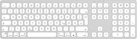 SODI belaidė "Bluetooth" klaviatūra "Mac", QWERTZ vokiško išdėstymo, įkraunama aliuminio klaviatūra, plona klaviatūra "iPad", "iPhone 16/15/14", "iMac", "MacBook Pro/Air", "iOS", pilno dydžio