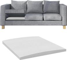 Sofaschoner und Schwamm-Sofa-Stützpolster, 60x60x5cm Sofa-Reparaturschaum, Gebogene Sofakissen-Unterstützung, Hochdichter Durchhang-Reparatur-Ersatz, Weiß, 1 Stück
