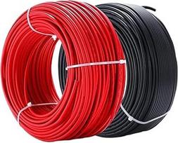 Solar-PV-Kabel, Panel-Steckerdraht, 2,5/4/6 mm² mit 1/2/3/5/8/10/15/20/30 m, Solar-PV-Drähte, 10/12/14 AWG (8 m schwarz, 8 m rot, 12 AWG-4 mm²)