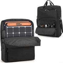 Solartasche für Jackery SolarSaga 100W, ROCKPALS & für TOGO Power, gepolsterte Tragetasche mit Doppelgriff für Camping und RV, Schwarz