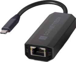 Sonnet Solo5G SFP+ USB-C-5Gb Ethernet adapteris | Kompaktiškas, be ventiliatoriaus, "Plug and Play" | Suderinamas su "Mac", "Windows", "Linux" | Kūrybiškiems profesionalams ir greitam tinklo ryšiui