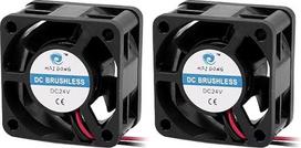 sourcingmap 2Pcs DC 24V 0.04A bešepetėlinė rankovė PC korpuso ventiliatoriaus aušintuvo aušinimas 40 x20mm