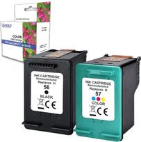 Spausdintuvo kasetė, suderinama su HP 56 XL + 57 XL juoda ir spalvota 56XL 57XL spausdintuvu Officejet 4105 4250 5510 6110 Deskjet 5150 5550 5145 Photosmart 7150 7260