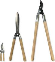 Spear & Jackson CUTSETKEW Kew Gardens Woodland 3 dalių kirpimo rinkinys - aplenkiamosios sekatorius, gyvatvorių žirklės ir aplenkiamosios genėjimo žirklės, anglinio plieno ašmenys, FSC uosio rankenos