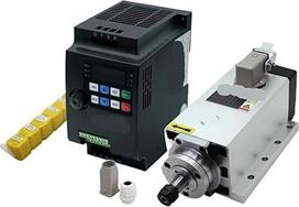 Spindulinis variklis 1,5 kW 110V/220, ER11 24000U/min, Frequenzregler 500W 50/60Hz, Schlüssel ER11A, 9 Zangen(220)