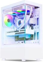 Spirit Of Gamer Spectra Gamer RGB kompiuterio korpusas - 3 ventiliatoriai ARGB 120 mm - vidutinio aukščio, skirtas žaidimams, tuščias, su grūdintu stiklu 270° - (baltas)