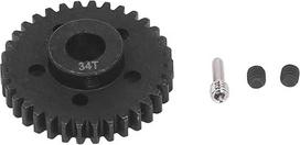 Spulengetriebe Stahl, rostfrei, RC-Übertragungsgetriebe für 1/7 1/8 Serie 34T, Schwarz