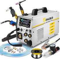 SSIMDER MIG suvirinimo aparatas Plazminis pjaustytuvas Suvirinimo aparatas Combo 240V 160A Dujų MIG/juostinės vielos suvirinimas/Lift TIG/Stick/Plazminis pjaustymas 6 in 1 suvirinimo aparatas namams DIY ir pramoniniam naudojimui