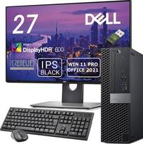 Stalinis kompiuteris i7-8700 iki 4,6 GHz | 27 colių "Dell" monitorius | 32GB RAM | DVD-RW | 1 TB SSD NEW | Biuro stalinis kompiuteris | "Windows 11 Pro" + "Office 2021" | Belaidė pelė ir klaviatūra (Atnaujintas)