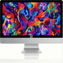 STGsivir "viskas viename" kompiuteris, 24 colių FHD ekranas, "Core i7" iki 4,0 GHz, 16GB RAM, 1 TB SSD, "WiFi", "BlueTBoth 5.0", "Windows11 Pro", baltas