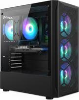 STGsivir žaidimų kompiuteris, "Core i7" iki 3,9 GHz, "Radeon RX 580" 8GB GDDR5, 16GB RAM, 512GB SSD, 600M "WiFi", BT 5.0, RGB ventiliatorius x 4, "Windows 11 Pro", žaidėjų kompiuteris, stalinis kompiuteris