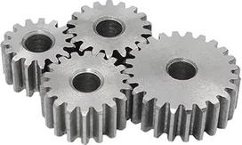 Stirnrad 1M-12T/13T/14T/15T/16T/17T/18T/19T/20T, Stahl 45#, cilindrinis maišytuvas, gulsčiukas (1M16T - skylė 6 mm)