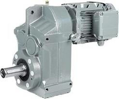 Stirnradgetriebemotor Modell F47, industriell gehärteter Getriebemotor, Spitzenhöhe 77, Abtriebswellendurchmesser 30 mm