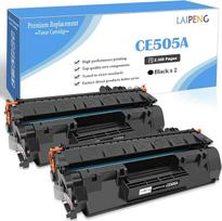 Suderinama 05A CE505A 05X CE505X tonerio kasetė iki 2300 puslapių, skirta HP LaserJet P2030 P2035 P2035N P2050 P2055D P2055DN P2055X spausdintuvui (CE505A juoda x 2)
