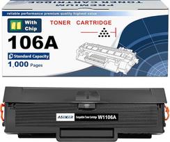 Suderinama 106A W1106A tonerio kasetė, skirta HP lazeriniam 107 107w 107a 107r MFP 135 135wg 135a 135r 135w 137 137fwg 137fnw spausdintuvui 1000 puslapių (juoda, su lustu)