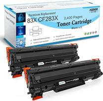 Suderinama 83X CF283X (83A CF283A) tonerio kasetė 2200 puslapių, skirta HP Laserjet Pro M201 M201dw M201n MFP M127 M127fn M127fw M125a M125nw M225 M225dn M2225dw M225dw spausdintuvui (2 juodos spalvos)