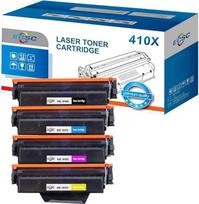 Suderinama tonerio kasetė, skirta HP Colour LaserJet MFP M477fdw Pro M452dn M452nw Pro MFP M377dw M477fdn M477fnw CF410X/1X/2X/3X (juoda/mėlyna/geltona/geltona/magenta, 4 pakuotės)