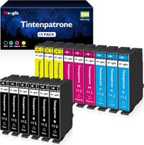 Suderinamos su 405XL spausdintuvo kasetėmis Suderinamos su Epson 405 XL, skirtomis Epson Workforce Pro WF-4820 WF-3825 WF-3820 WF-4825 WF-4830 WF-7840 WF-7830 WF-7835 (6 juodos, 3 žydros, 3 purpurinės, 3 geltonos)