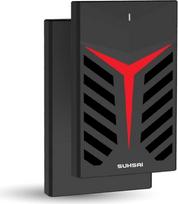 SUHSAI išorinis kietasis diskas 500GB USB 3.0 nešiojamasis kietasis diskas, skirtas žaidimams, nešiojamiesiems kompiuteriams, kompiuteriams "Mac", staliniams kompiuteriams, "Plug and Play" duomenų saugojimui ir atsarginių kopijų kūrimui, juodas, 500GB