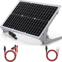 SUNER POWER 12V 30W saulės baterijų trikcinis įkroviklis, įmontuotas išmanusis MPPT valdiklis, vandeniui atsparus 30W saulės kolektorių įkrovimo rinkinys + laikiklis, skirtas 12 voltų SLA AGM Deey ciklui