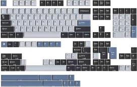 Sumgsn Keycaps 163 klavišų dvigubo šūvio ANSI/ISO išdėstymas Cherry Profile Arctic Keycap Cherry MX jungikliams Mechaninė žaidimų klaviatūra