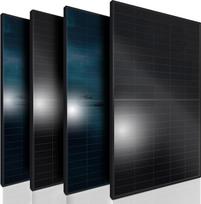 SUNNIVA® Saulės kolektorius 4 x 460 W visiškai juodas dvipusis stiklas / stiklo PV modulis Saulės kolektorius - PMax 1840 W (4 x 460 W) dvipusis N tipo, skirtas balkono elektrinei arba PV saulės sistemai