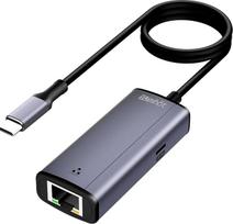 sunshot USB C auf Ethernet Adapter mit 100 W PD Ladefunktion, 2-in-1 USB C auf RJ45 Gigabit LAN Adapter, Plug & Play für iPhone 17/16/15, iPad Pro, MacBook, Laptop, Desktop PC und kt.
