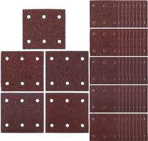 Švitrinio popieriaus diskų rinkinys 40/60/80/100/120 grūdėtumas 6 skylės 50 x 114 x 102 mm Suderinamas su "Makita" BO4555 BO4554 BO4561