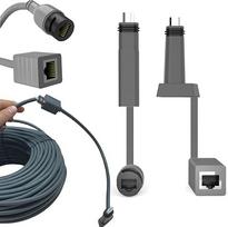Sxhlseller "Starlink" indų kabelio prailginimo adapteris, 1200Mbps RJ45 1 RJ 2 prievadų SPX vyriškos lyties į RJ45, 12,4" ir 13,7" "Starlink" kabelis