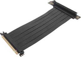 Sxhlseller PCIE 3.0 X16 Riser kabelis, lankstus 90 laipsnių greitaveiksmis Extender kortelės išplėtimo prievadas, vaizdo plokštės išplėtimo kabelis, GPU Riser adapteris (juodas)